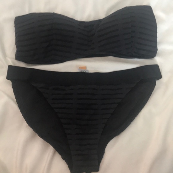 bond-eye Australia Other - Black Strapless Bikini Top & Bottom